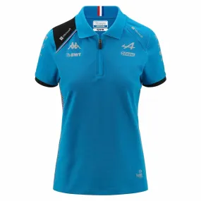 Alpine Racing F1 2023 Women's Team Polo Shirt- Black/White/Blue