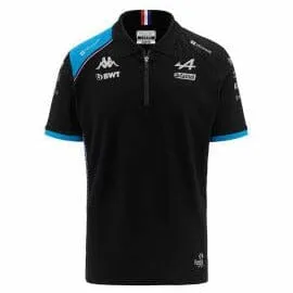 Alpine Racing F1 2023 Women's Team Polo Shirt- Black/White/Blue