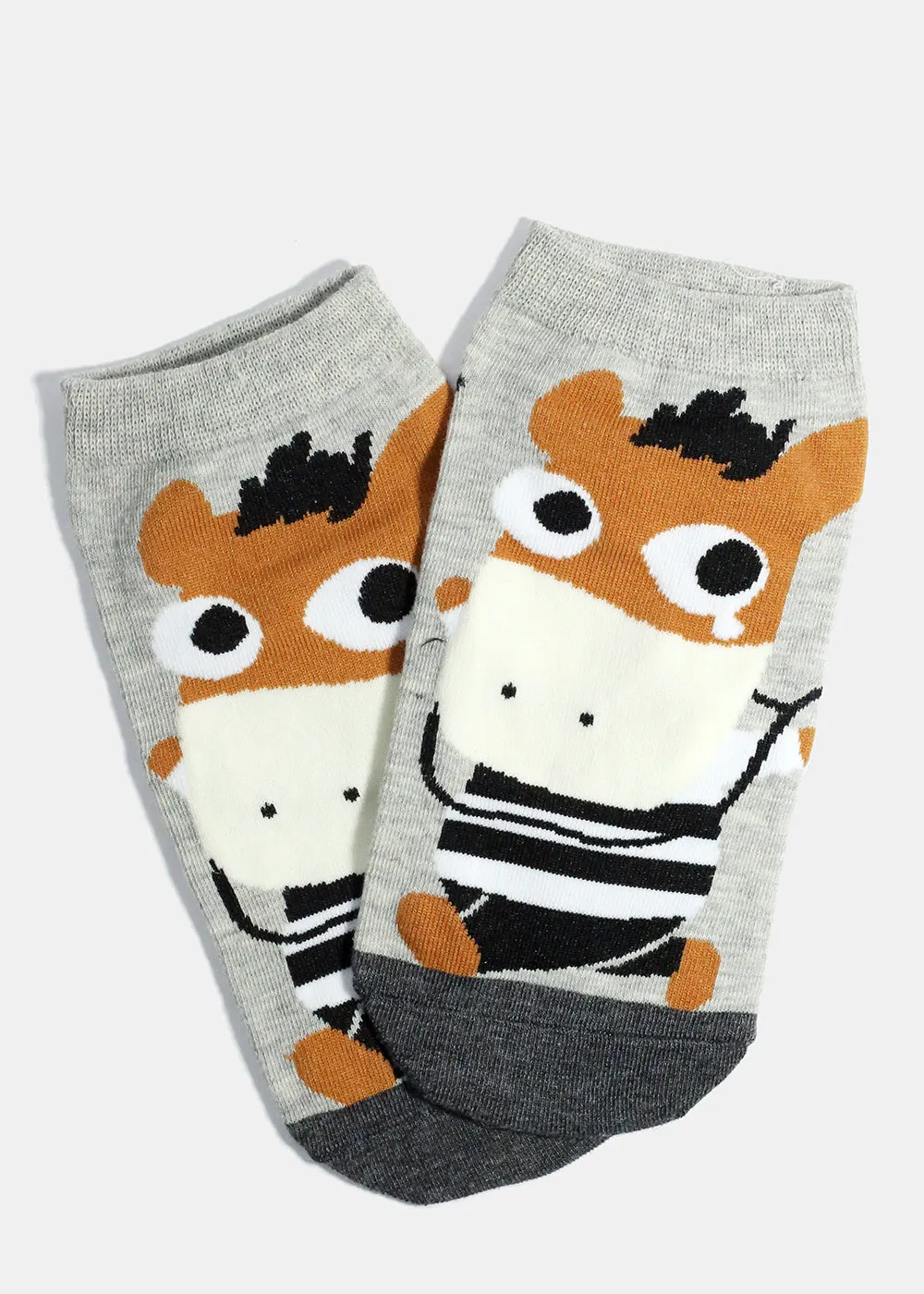 Animal Print Low Cut Socks