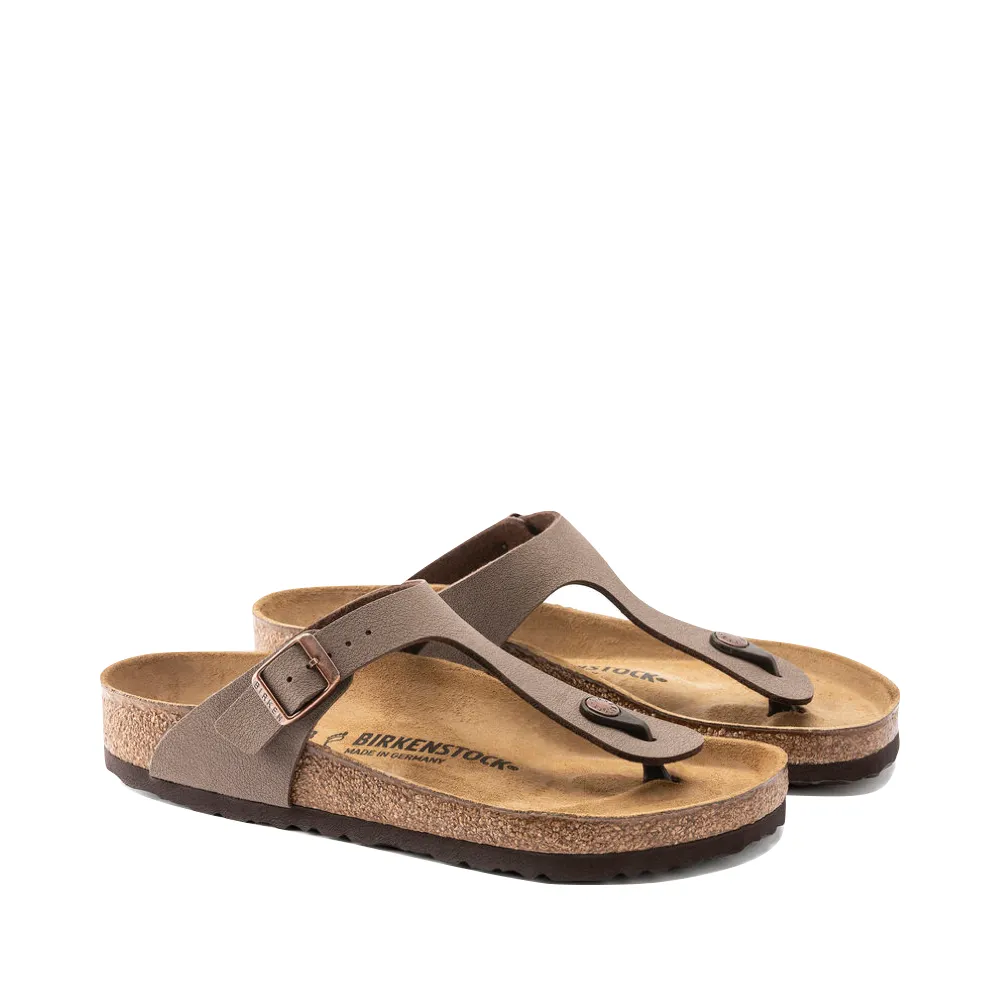 Birkenstock Women's Gizeh Birkibuc Thong Sandal in Mocha