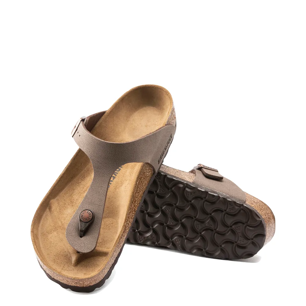 Birkenstock Women's Gizeh Birkibuc Thong Sandal in Mocha