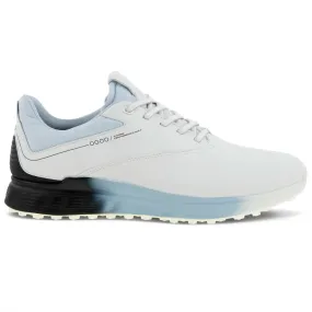 Ecco S-Three Gore-Tex Golf Shoes - White/Black/Air