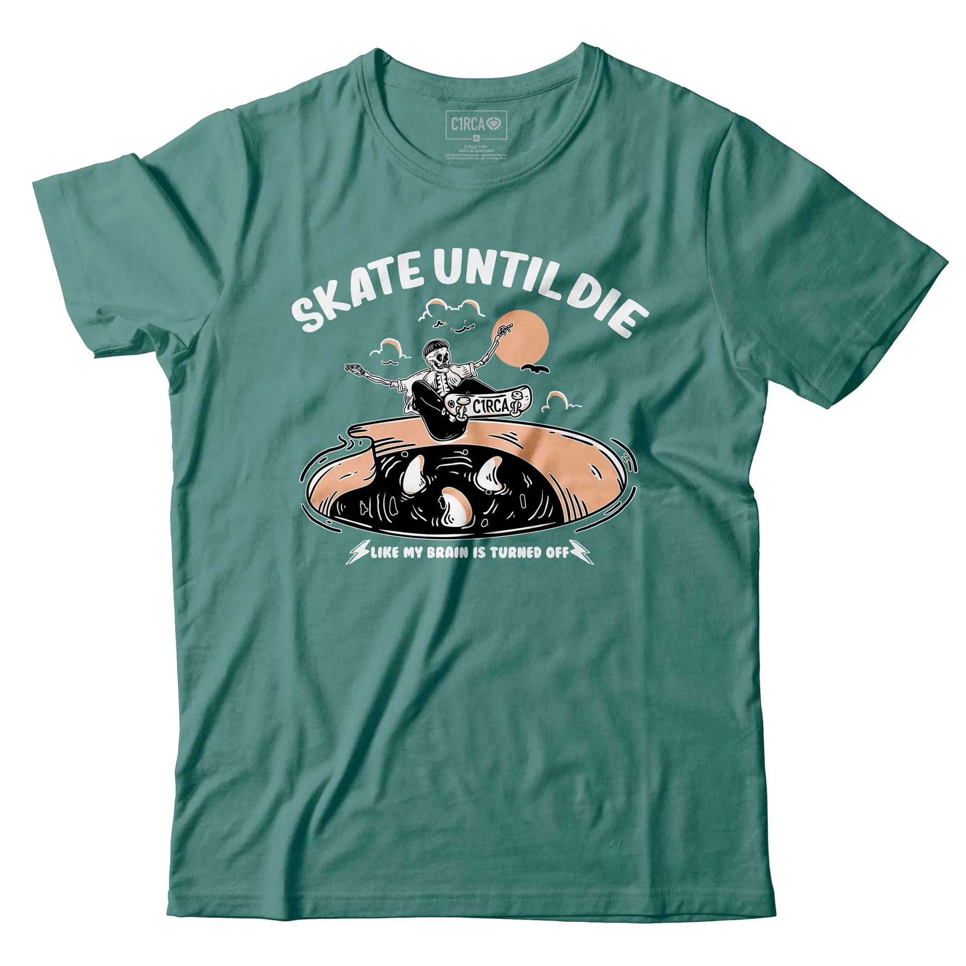 UNTIL DIE T-Shirt - Teal Monstera